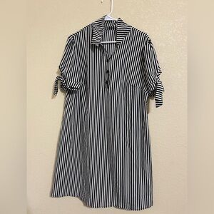 XL Pin-Striped SHEIN Dress